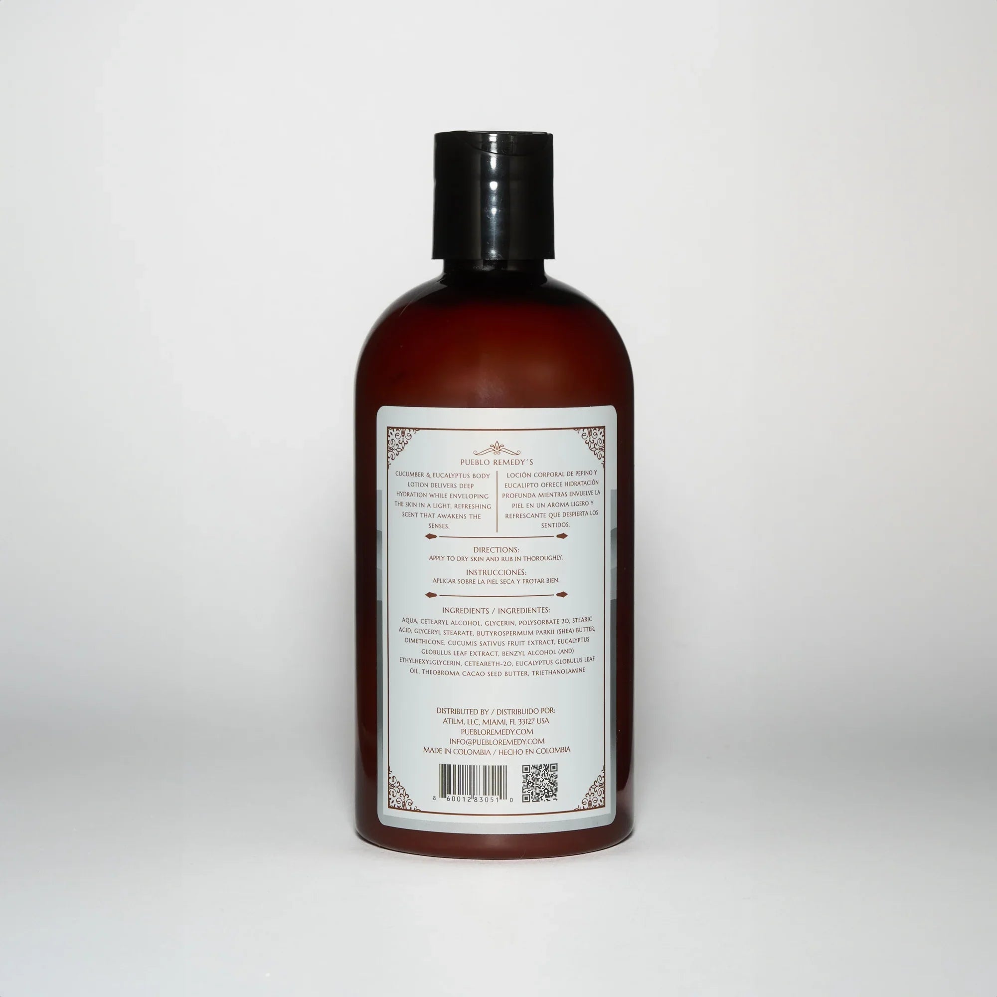 Cucumber & Eucalyptus Body Lotion 16.9 oz back