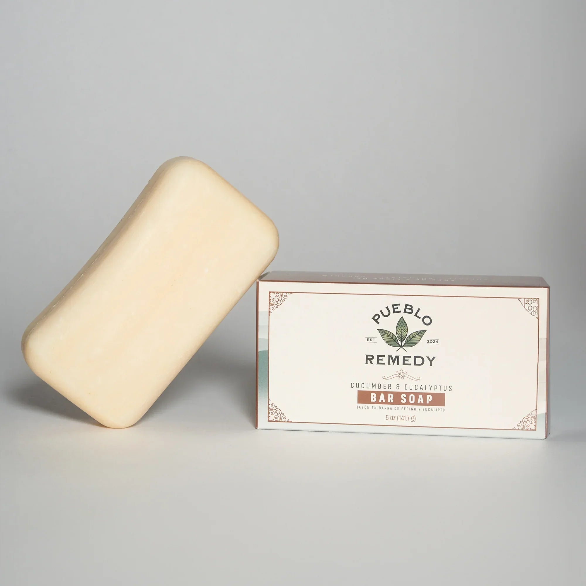 Pueblo Remedy Cucumber Eucalyptus Bar Soap - part of Shower Starter bundle